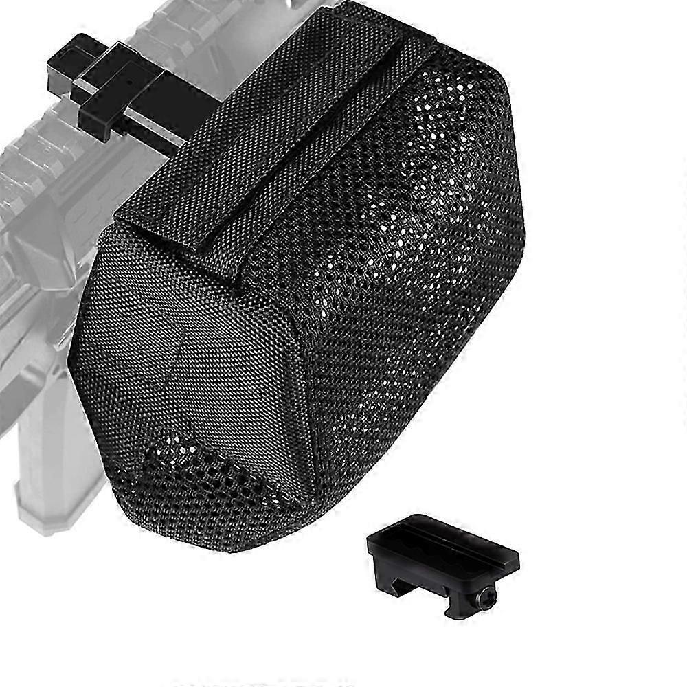 Heat-Resistant Mesh Brass Catcher for Picatinny Rail with Zippered Bottom & Quick-Unload Mount