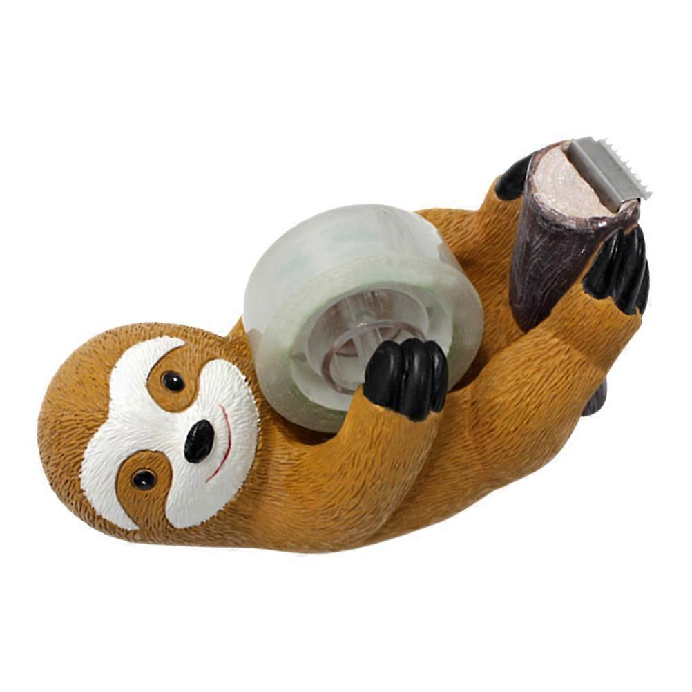 Adhesive Tape Dispenser Desktop Tape Resin Material Assorted Color Modern Office Supplies Home Use 1 Set