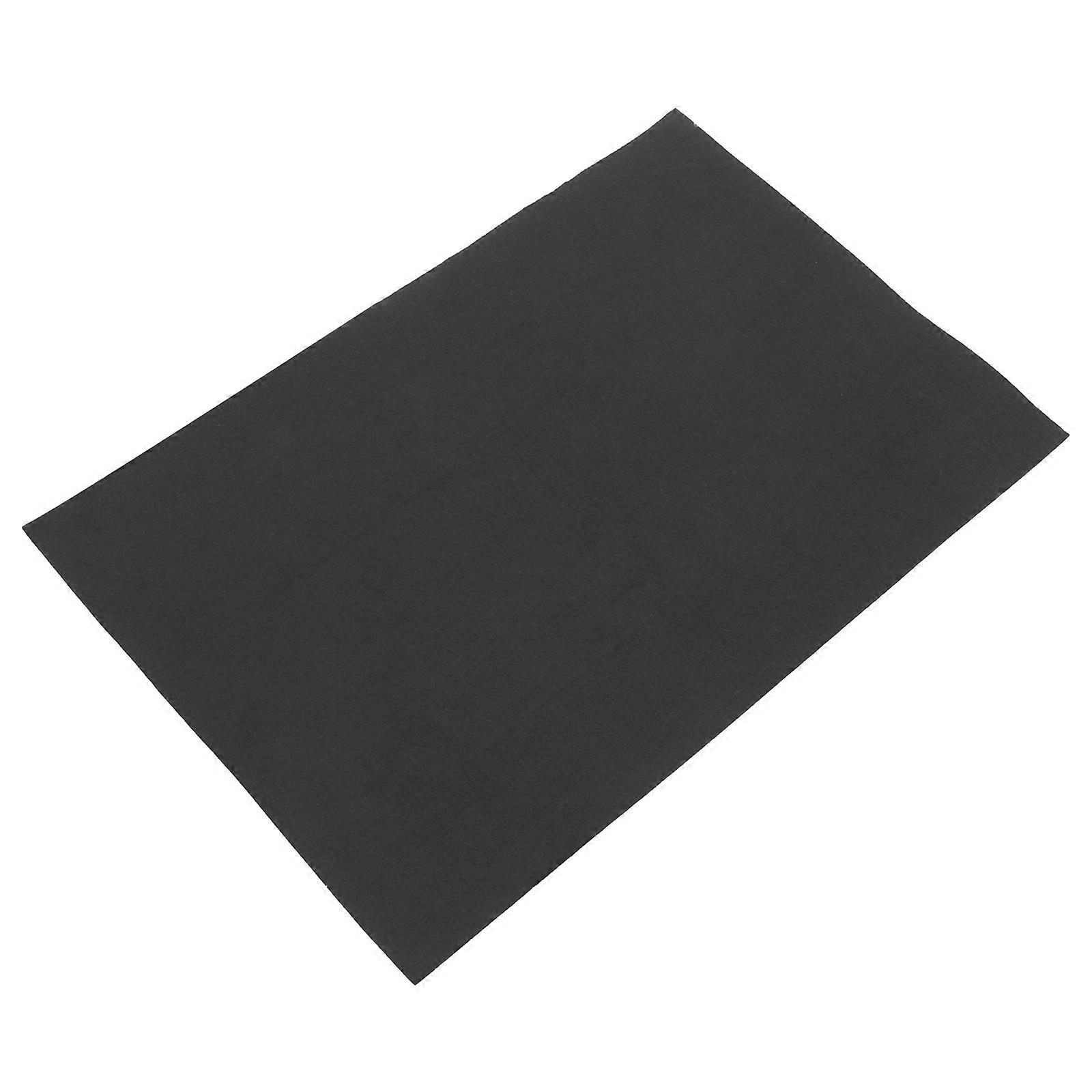Calligraphy Practicing Mat Felt Table Mat Professional Study Tabletop Mat Black Rectangular Ink Absorption 1Pack