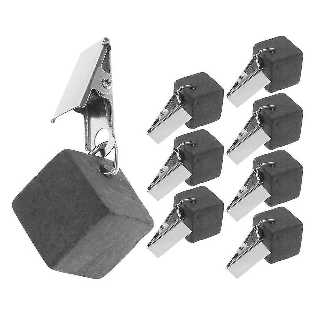 Tablecloth Pendant Stone Iron Table Cloth Clips Holding Function For Wedding Home Use 8Pcs