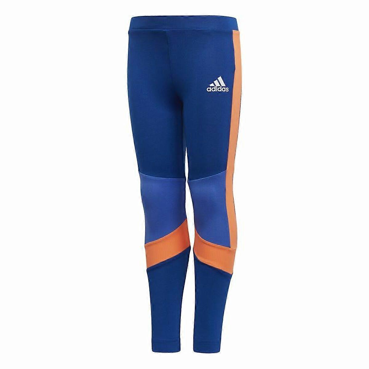 Sports Leggings for Children Adidas Tight Blue