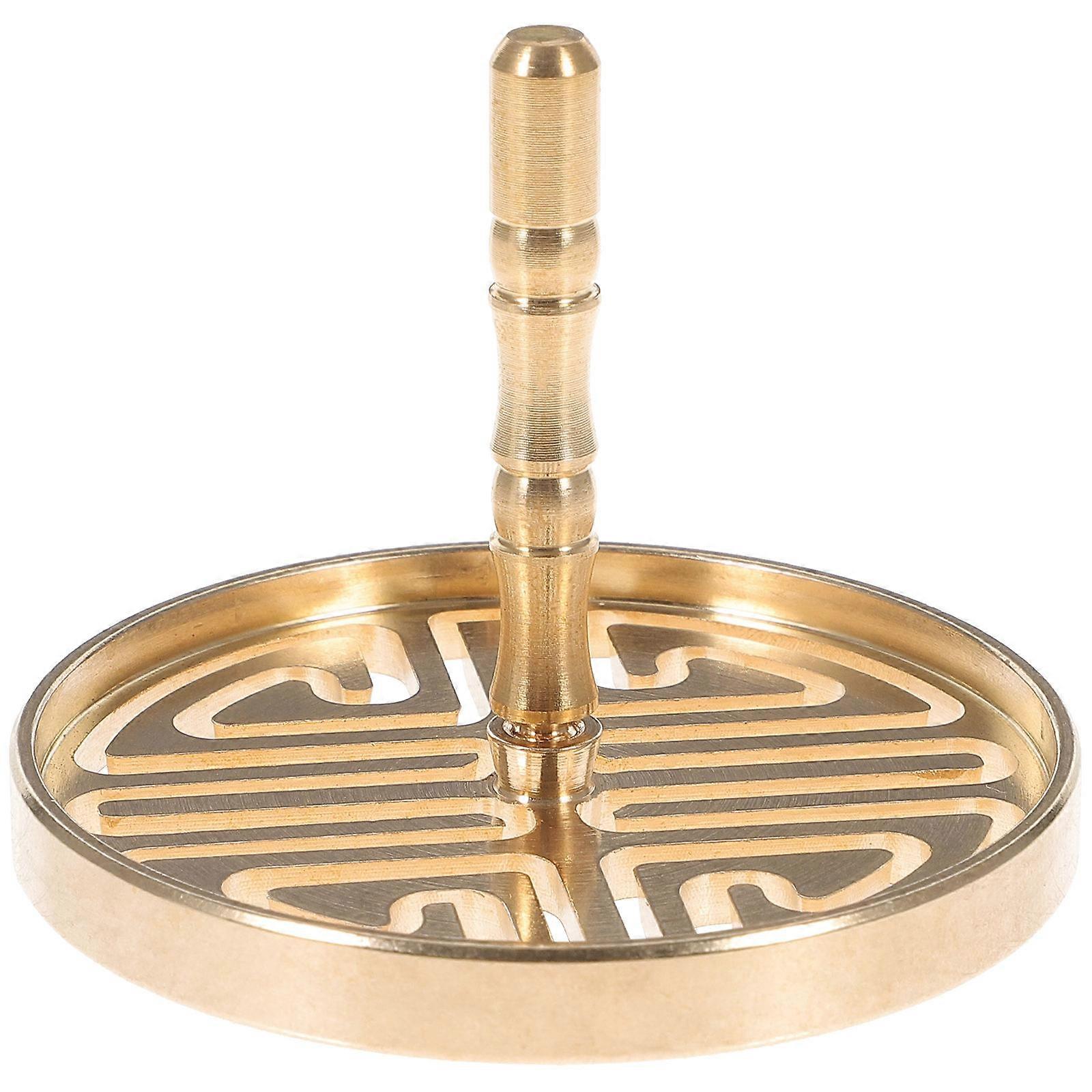 Chinese Incense Press Mold Copper Incense Tool For Incense Ash Pressing 6.00X6.00X5.00CM 1Pack