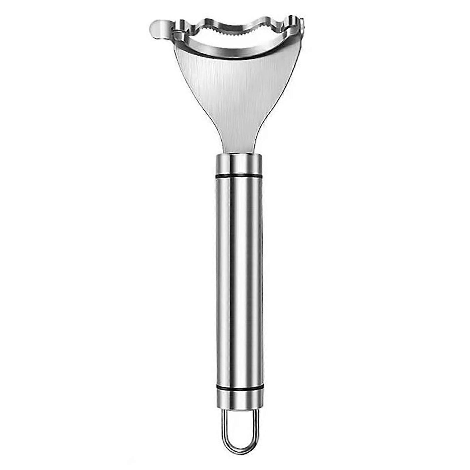 Corn peeler with non-slip handle and sharp stainless steel blades for quick removal of corn for cooking