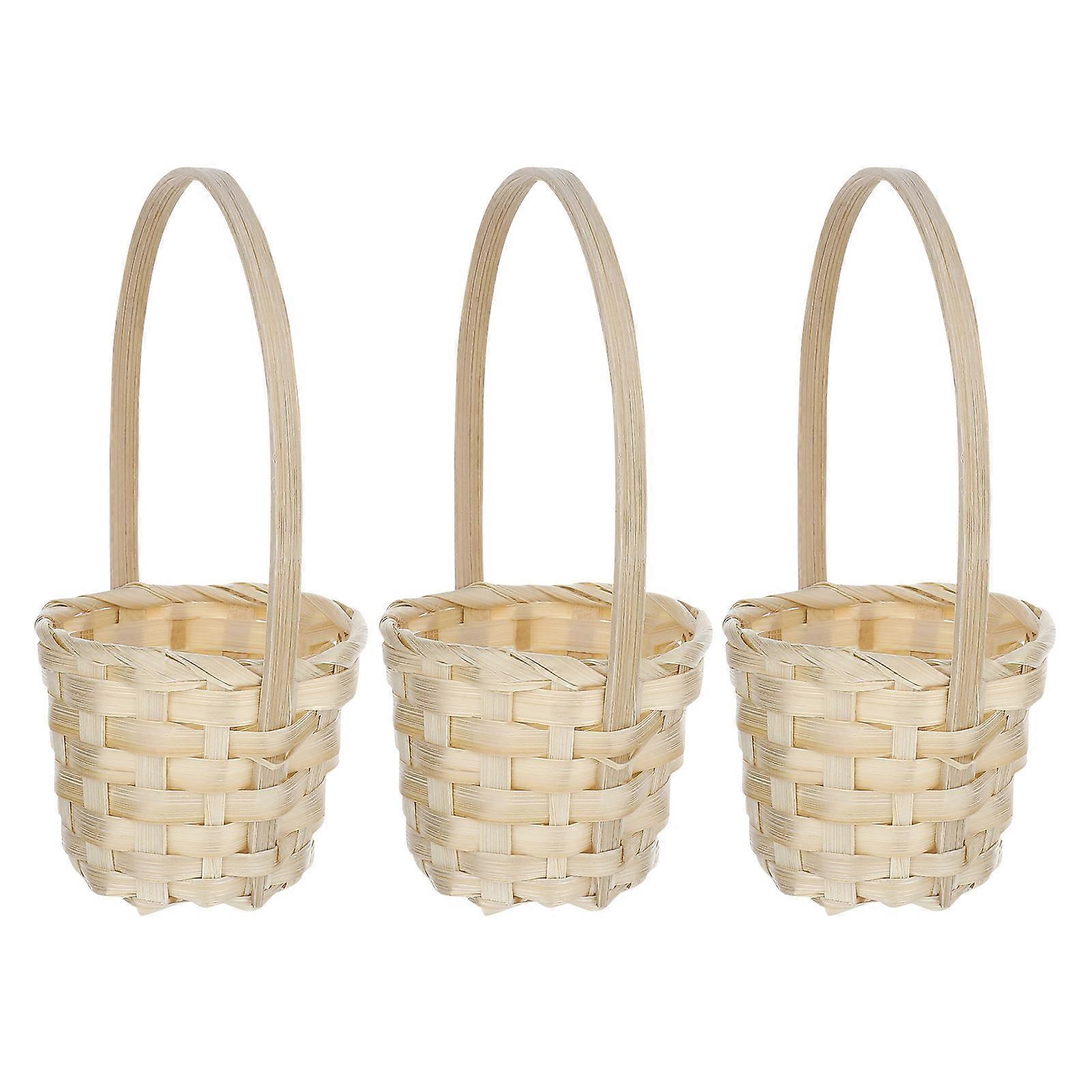 Woven Basket 5Pcs Khaki Baskets for Gifts Empty with Material for Storage Use
