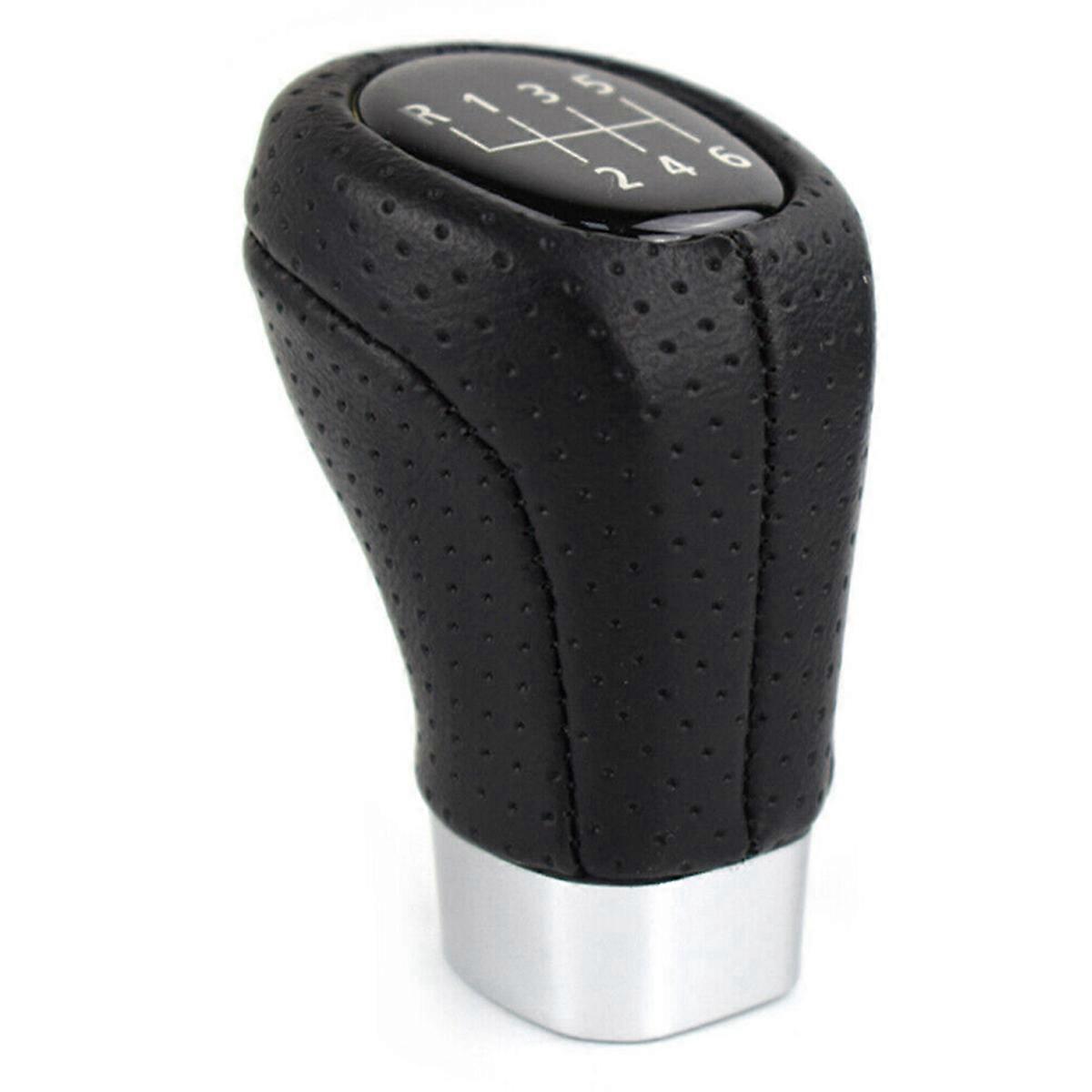 6 Speed Gear Shift Knob Leather for 1Series 3Series E81 E82 E87