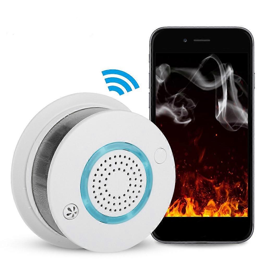 WiFi Smoke Detector Wireless Voice Warning, App Contr IGM