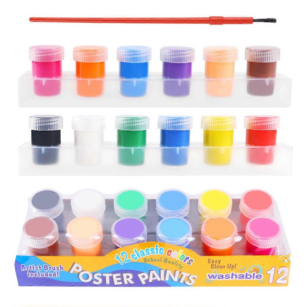 Målning Färg För Barn Tvättbar Fingerfärg Set 13st 20ml DIY Konsthantverk Blandad Färg 1 Set