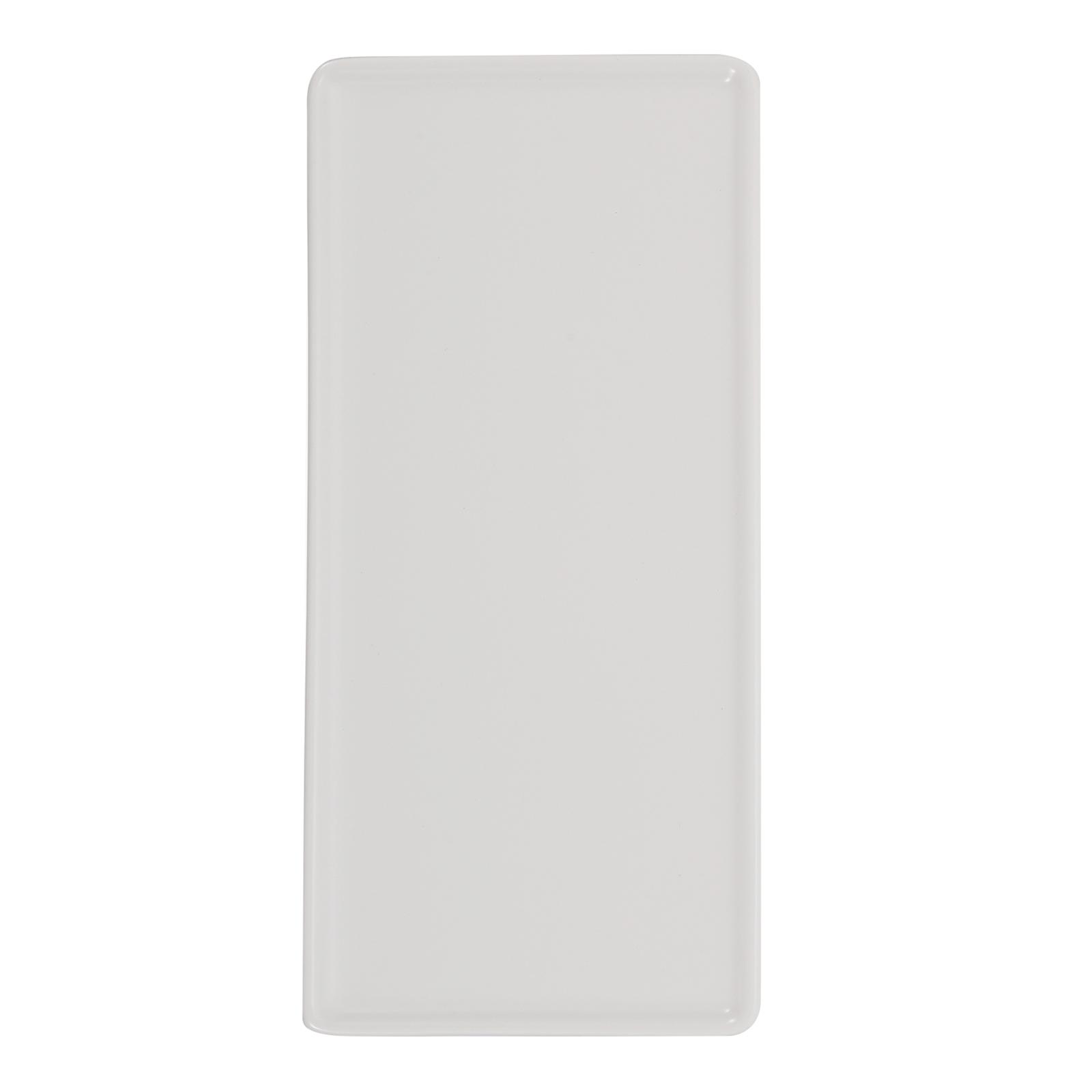 Matte White Ceramic Rectangular Sushi Serving Plate for Weddings, Parties, and Home Use – Versatile Snack and Dessert Platter for Appetizers, Salads,