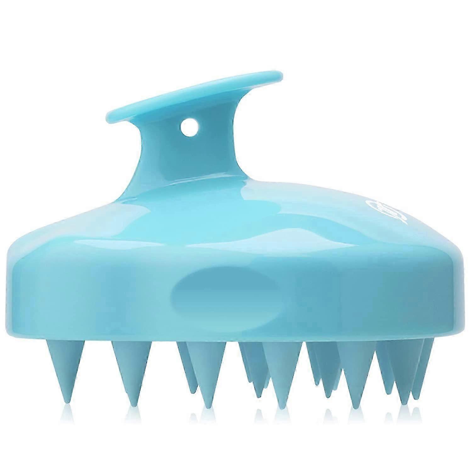 Scalp Massager Shampoo Brush with Soft & Flexible Silicone Bristles for Hair Care and Head Relaxation, Ergonomic Scalp Scrubber/Exfoliator , Black