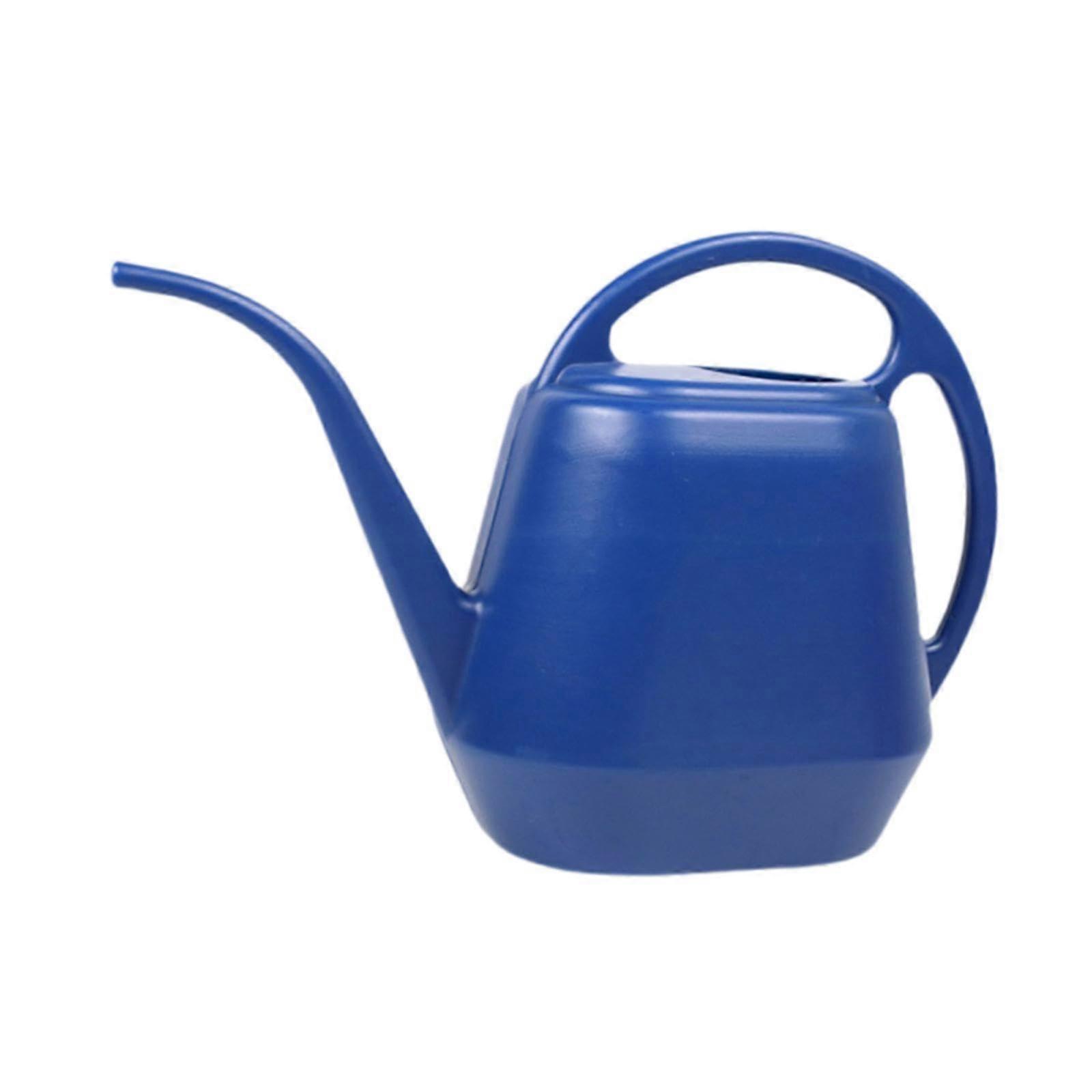 Plant watering device with long spout, portable watering can for bonsai and flowers in the house, blue