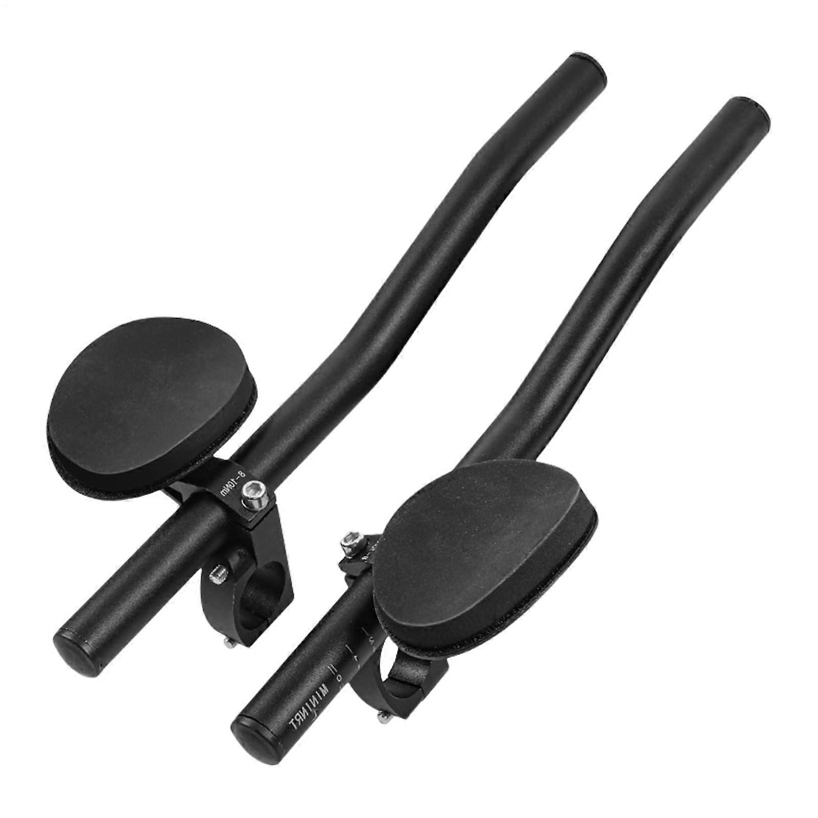 CLIPON Aero Handlebars, Aero Handlebars for Road Bikes, Bicycle Aero Handlebars Made of Aluminum Alloy in Black, Bike Clip on the Armrest Bar
