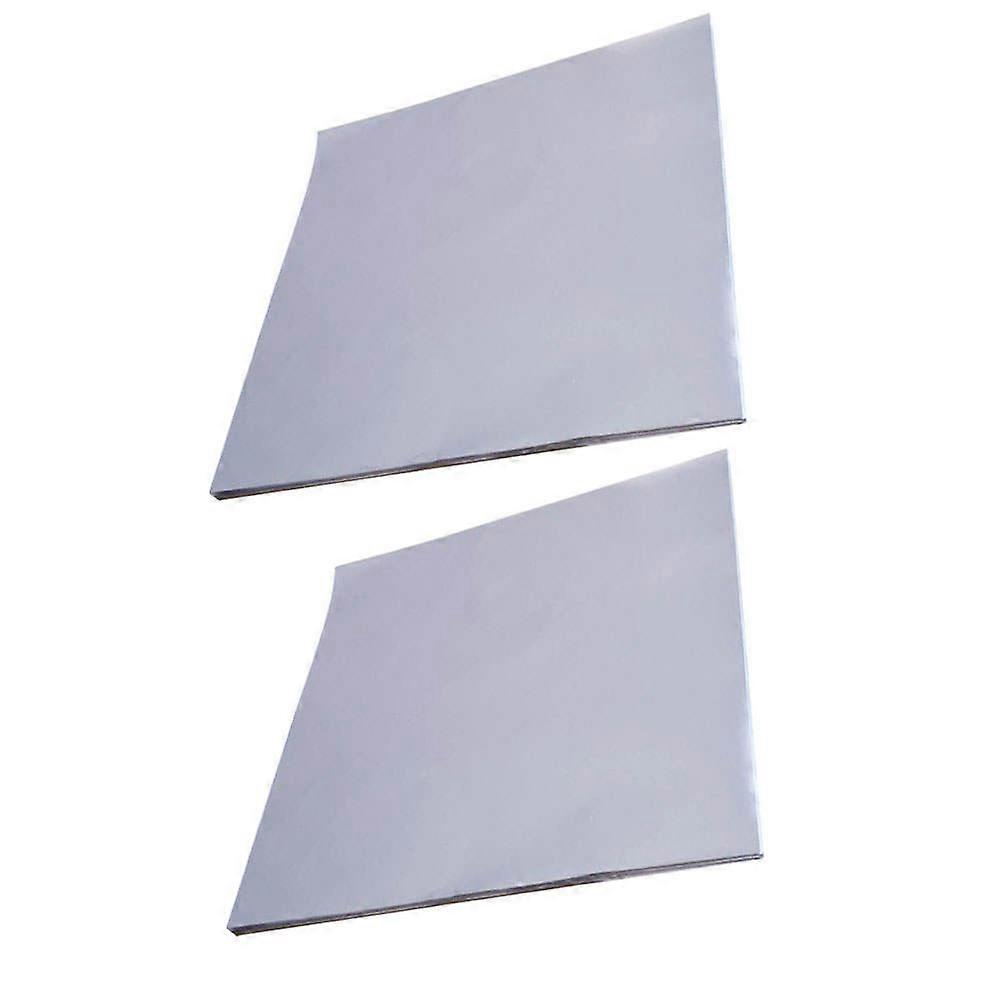 Feuille d’étain Feuilles d’aluminium Papiers sulfurisés rectangulaires Articles ménagers Argent 11.79x7.86x0.04inch Prévenir les déversements de nourriture 50Set