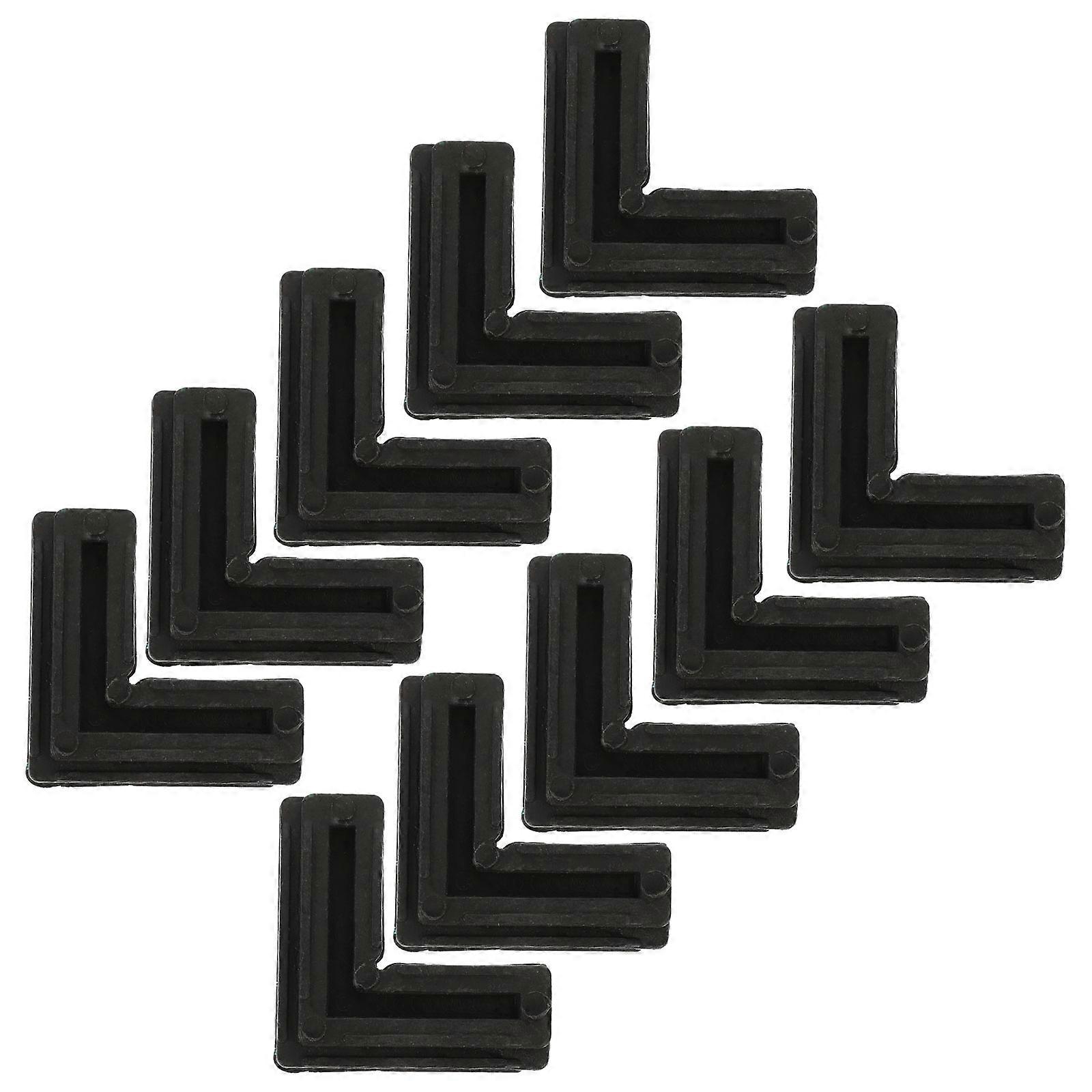 Insect Mesh Screen Frame Profiles Replacement Screen Corner 5.50X5.50X1.00CM Fixed Angle 10Pcs