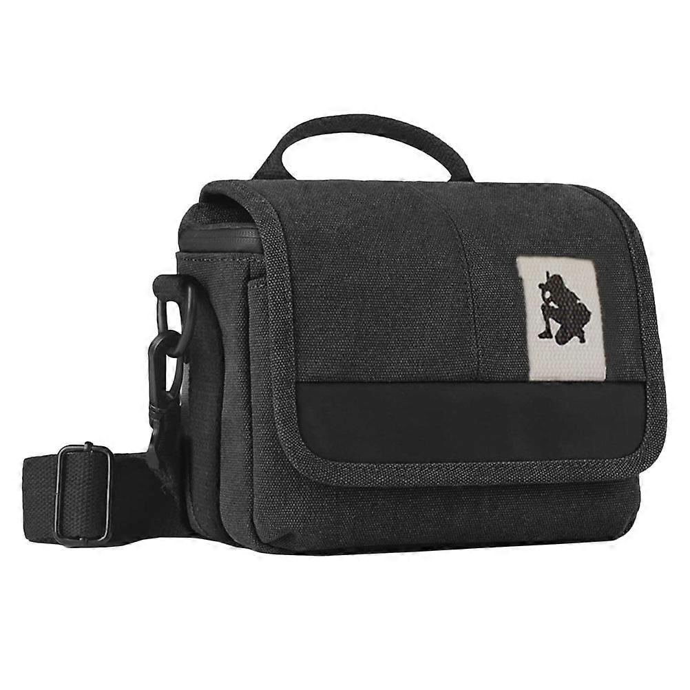 Waterproof Canvas Camera Bag for Mirrorless Cameras with Adjustable Shoulder Strap, Shockproof & Moisture Resistant for Daily Outdoor Use