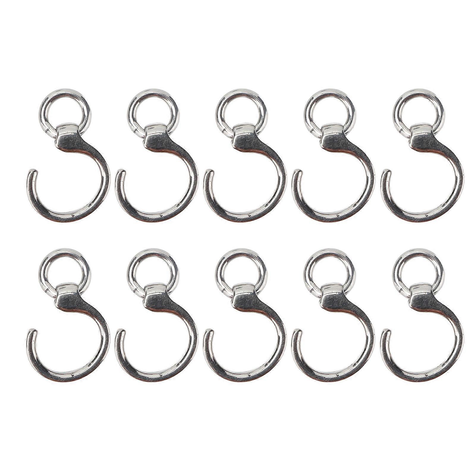 10pcs Bird Foot Ring Stainless Steel Outdoor Parrot Flying Accessory for Birds Training8#