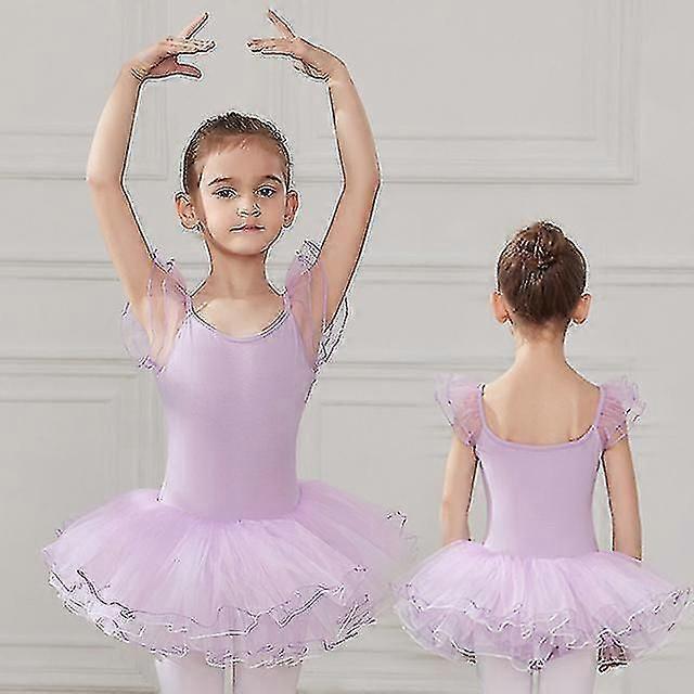 Balett-tyllklänning för flickor, rosa svansjön