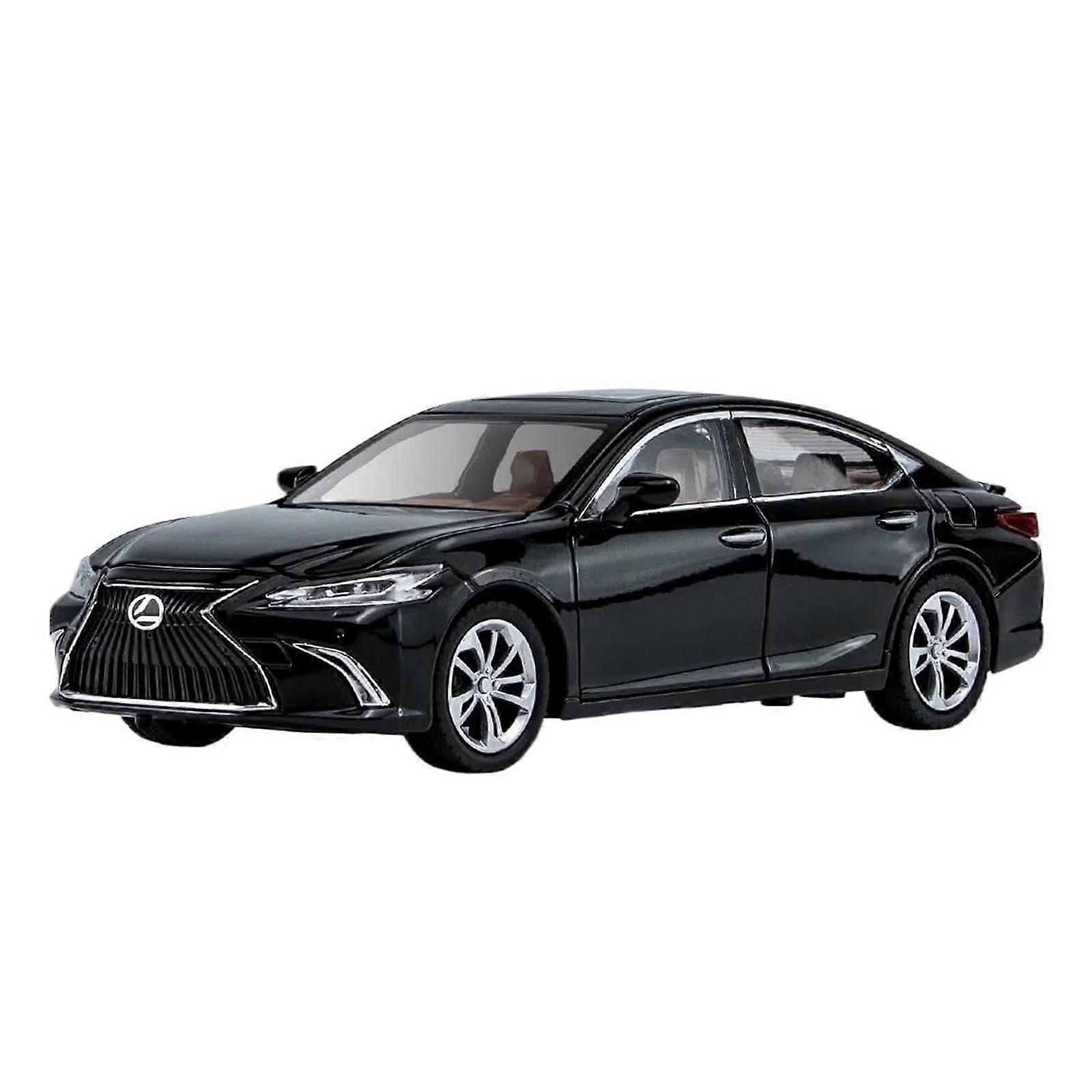 1 24 For Lexus ES300 Executive Sedan Alloy DieCast Car Model with Sound and Light, Pull Back Collection DieCast Vehicle Model (Black)