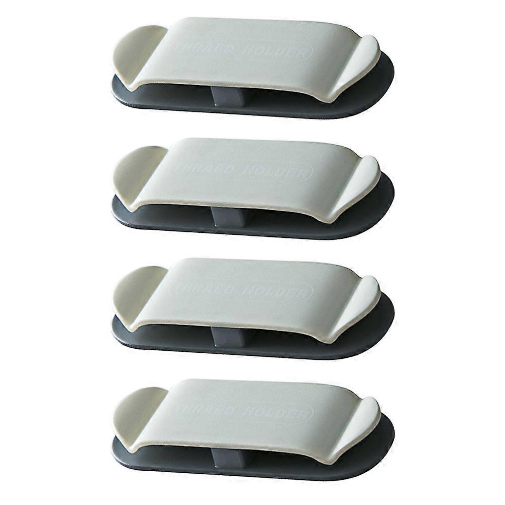 Power Line Storage Hooks Adhesive Hooks Grey 8x3cm Bathroom Use Cable Management Wall Mountable 4Set