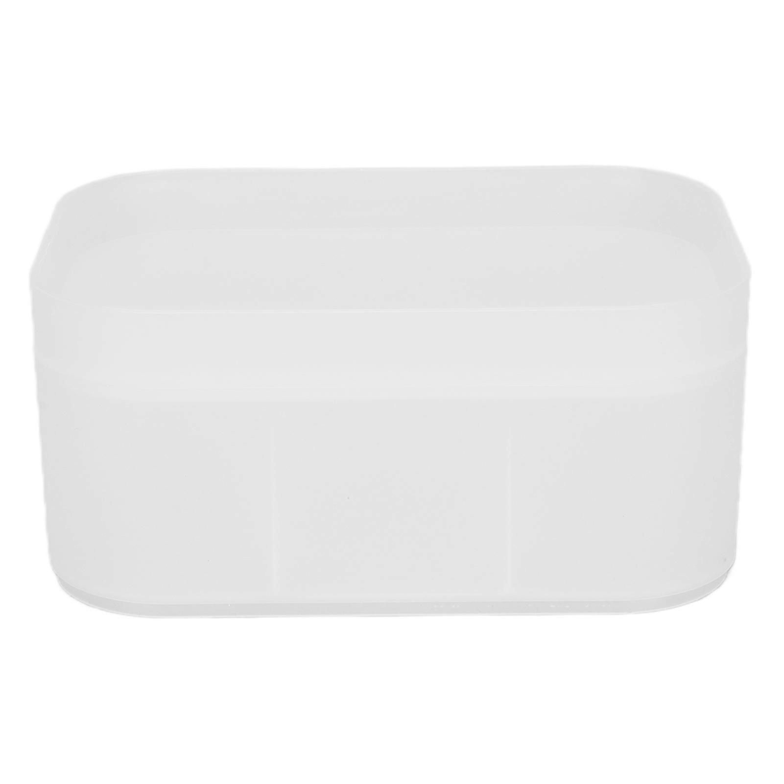 Desktop 6-Grid Small White Cosmetic Storage Box
