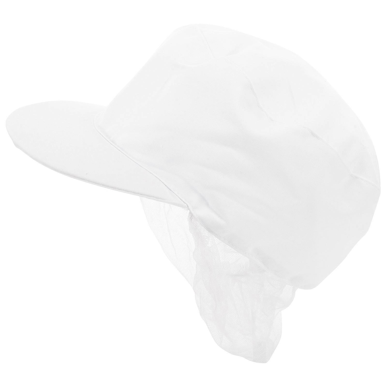 Lightweight Comfortable Chef Hat with Mesh Design for Ventilation, White for Restaurant, Food Service, and Catering Use