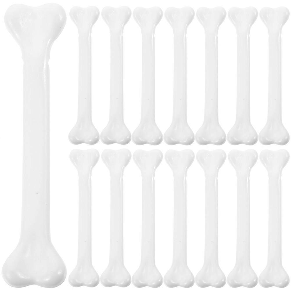 Bone Shape Figurine Small Skeleton Bones Prop Halloween Decoration 24Pcs