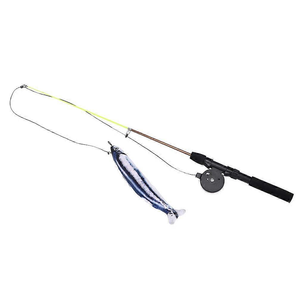 Cat Toy Cat Fishing Retractable Wand Toy for Cats, Durable Material, Adjustable Length, Felchen Model