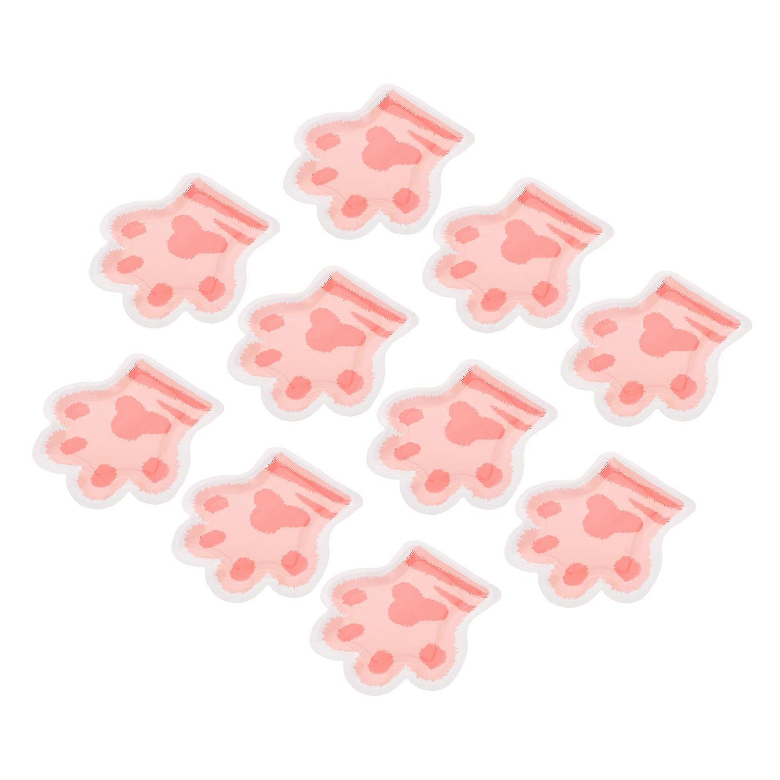 Cat Theme Paper Plates Dessert Serving For Childrens Parties Pink 23.00X20.50X0.20CM Event Decorations 10Pack