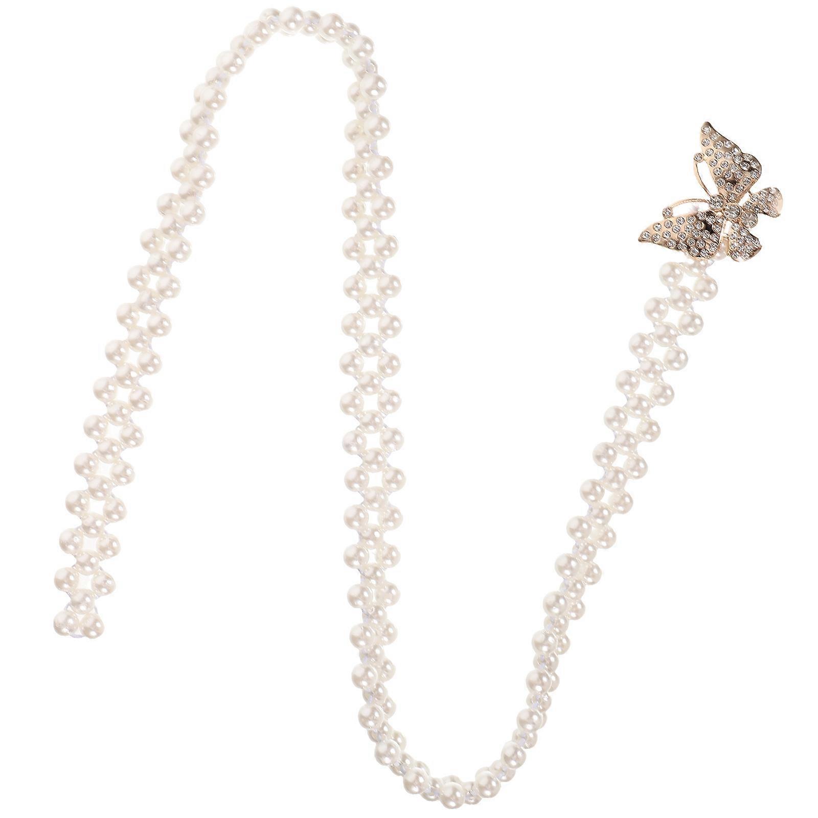 an elegant product description for your **Elegant Women Waist Chain With Imitation Pearl Beads**:
### 🌿 Elegant Women Waist Chain with Imitation