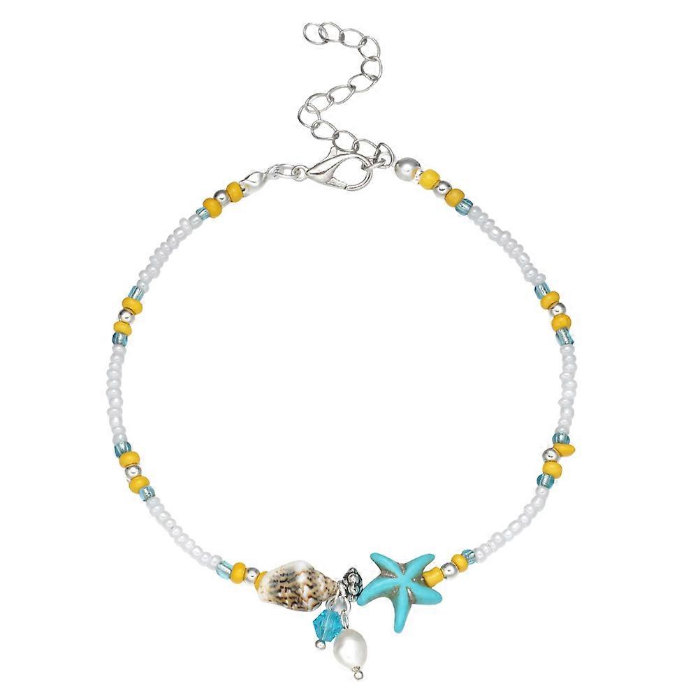 Colorful Beach Anklet Durable Metal Foot Chain Home Use 1Pc