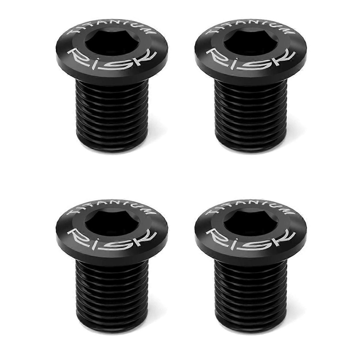 RISK 4szt Śruby tarczowe do rowerów szosowych Śruby tarczowe ze stopu tytanu do rowerów szosowych 5800 UT6800 R8000