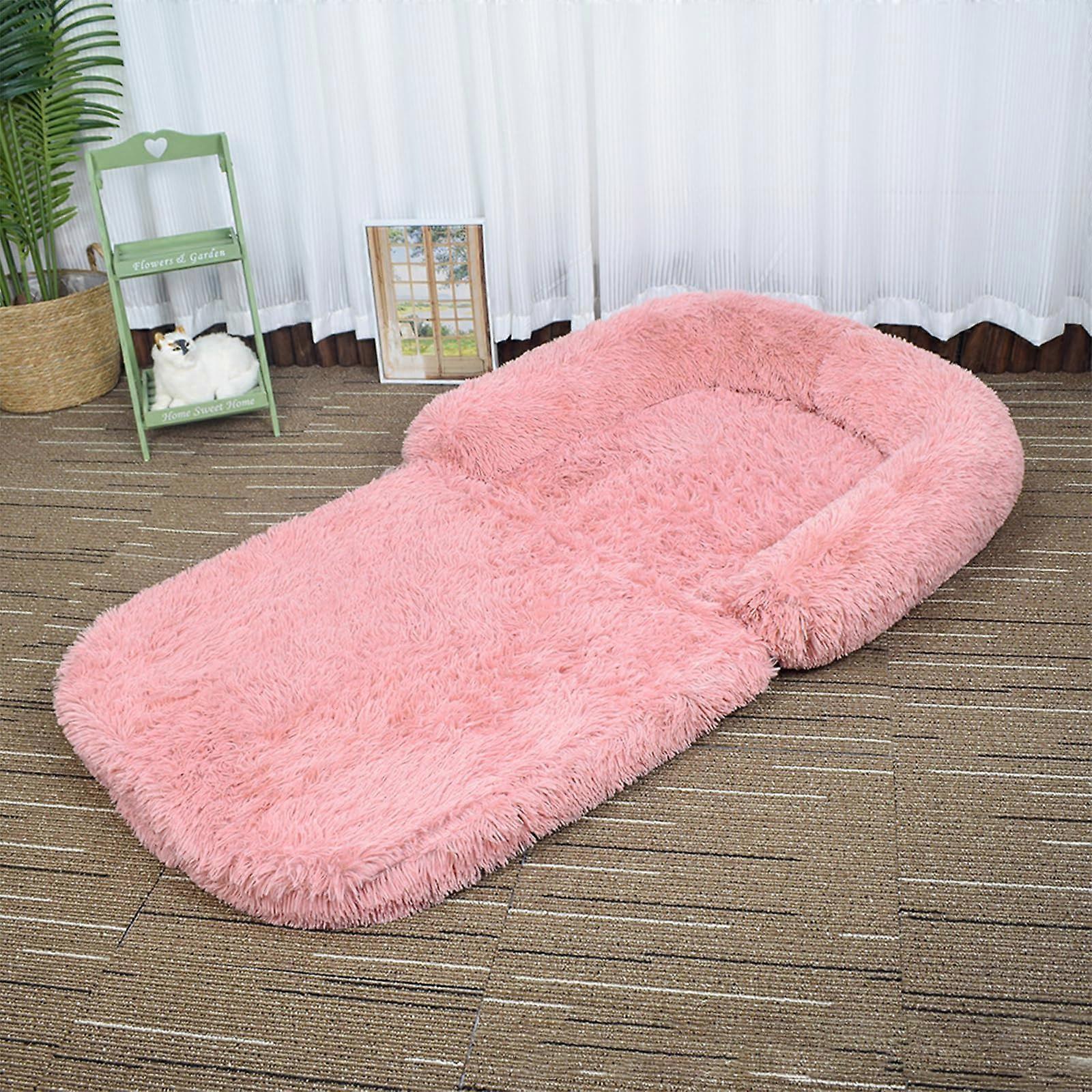 Humansized dog bed for adults, foldable with egg foam support mattress