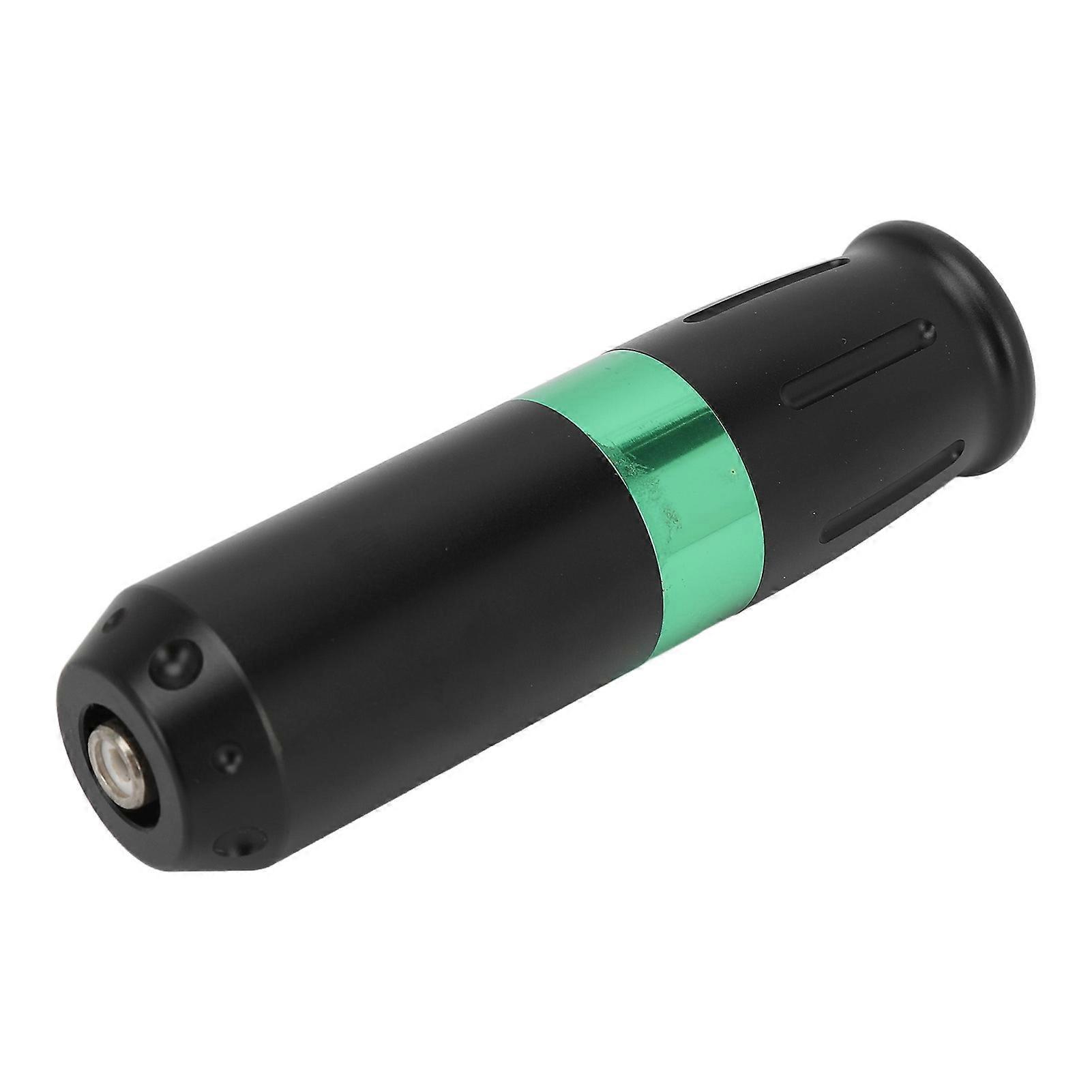 Tattoo Pen Machine RCA Interface Slip Proof Handle Shader Liner Alloy Tattoo Pen for Salon Black Green
