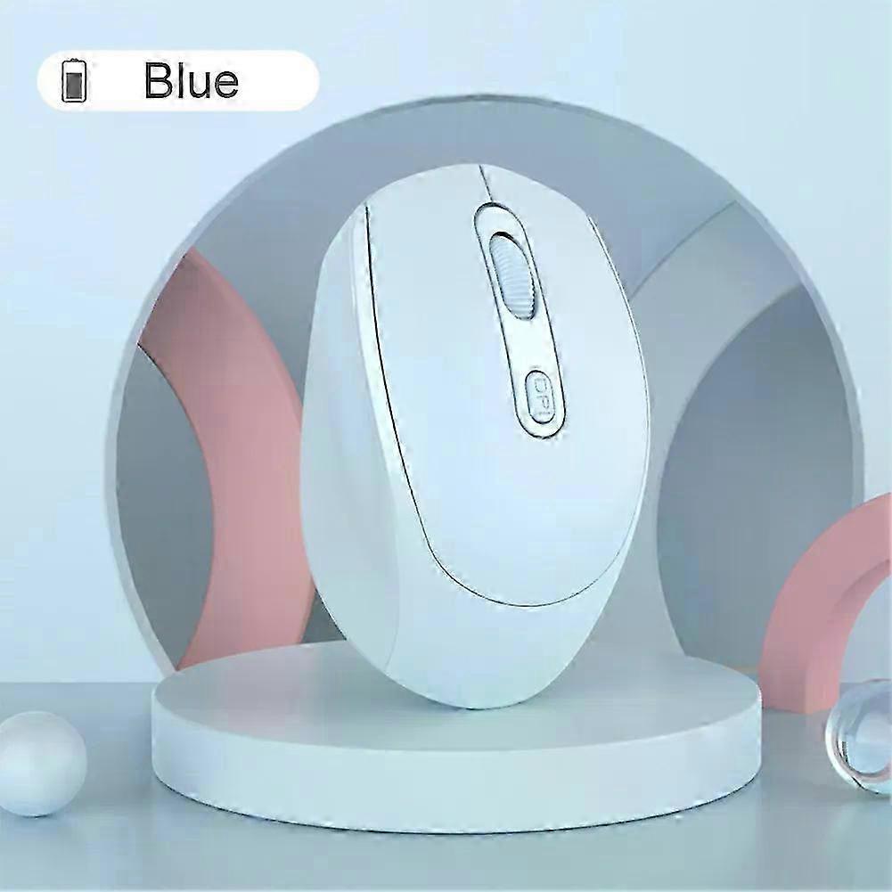 Wireless Silent Mouse Dual Mode Mute Rechargeable Portable Optical Mouse for Laptop PC Game Office