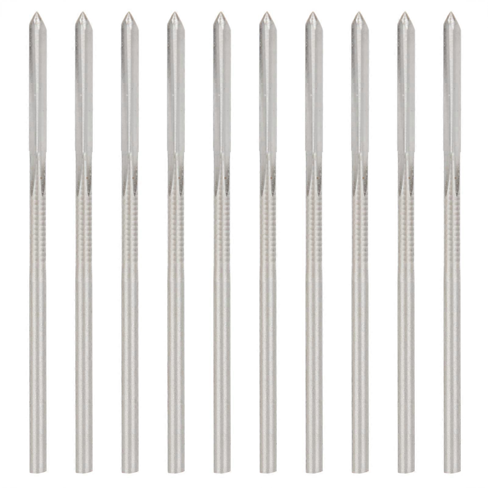 10pcs HSS Machine Reamer High Hardness Chucking Reamer Round Shank Milling Cutting Tool