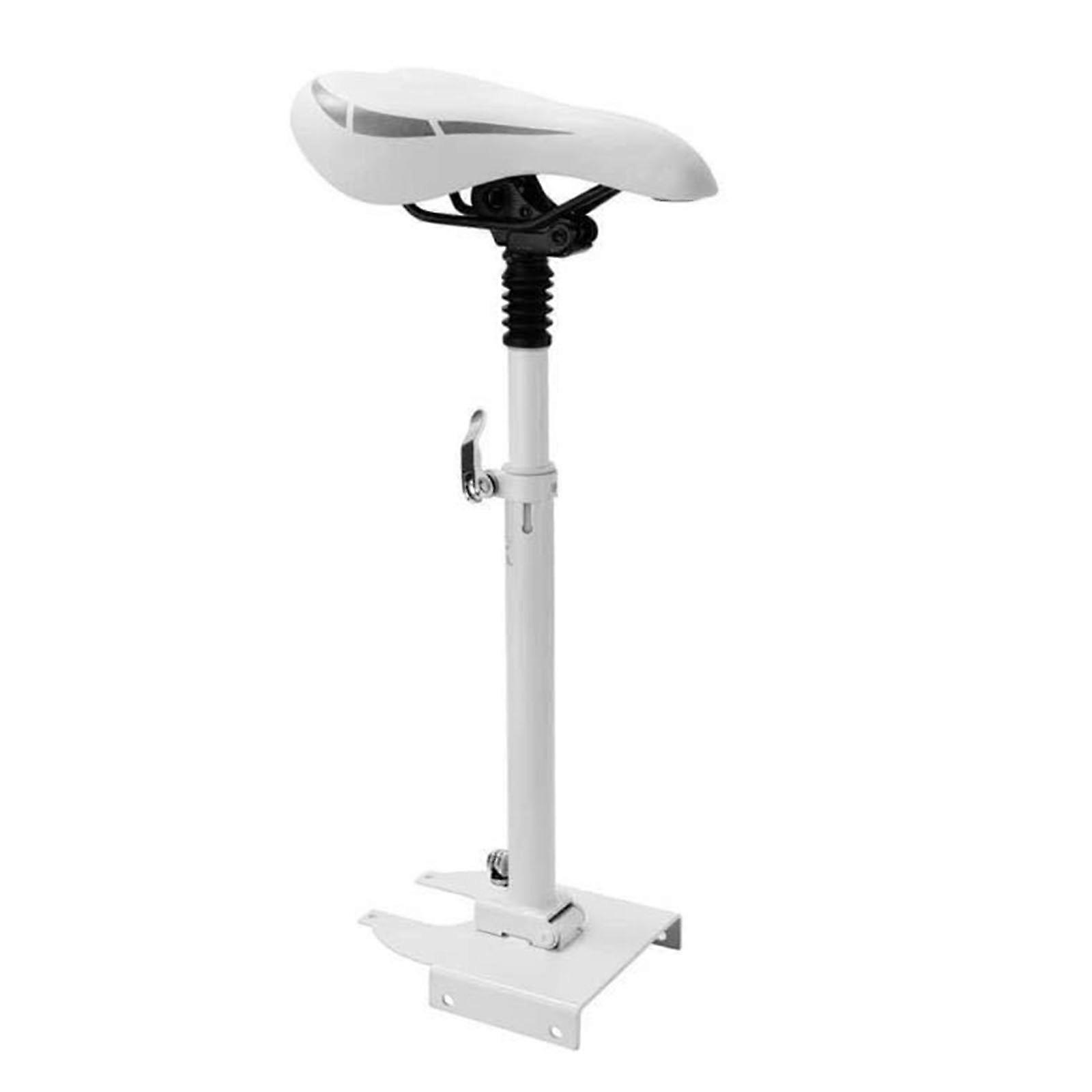 Ergonomic Design Comfortable Ride Spring Suspension Scooter Seat Quick Tool Less Installation Suitable For M365 Series White