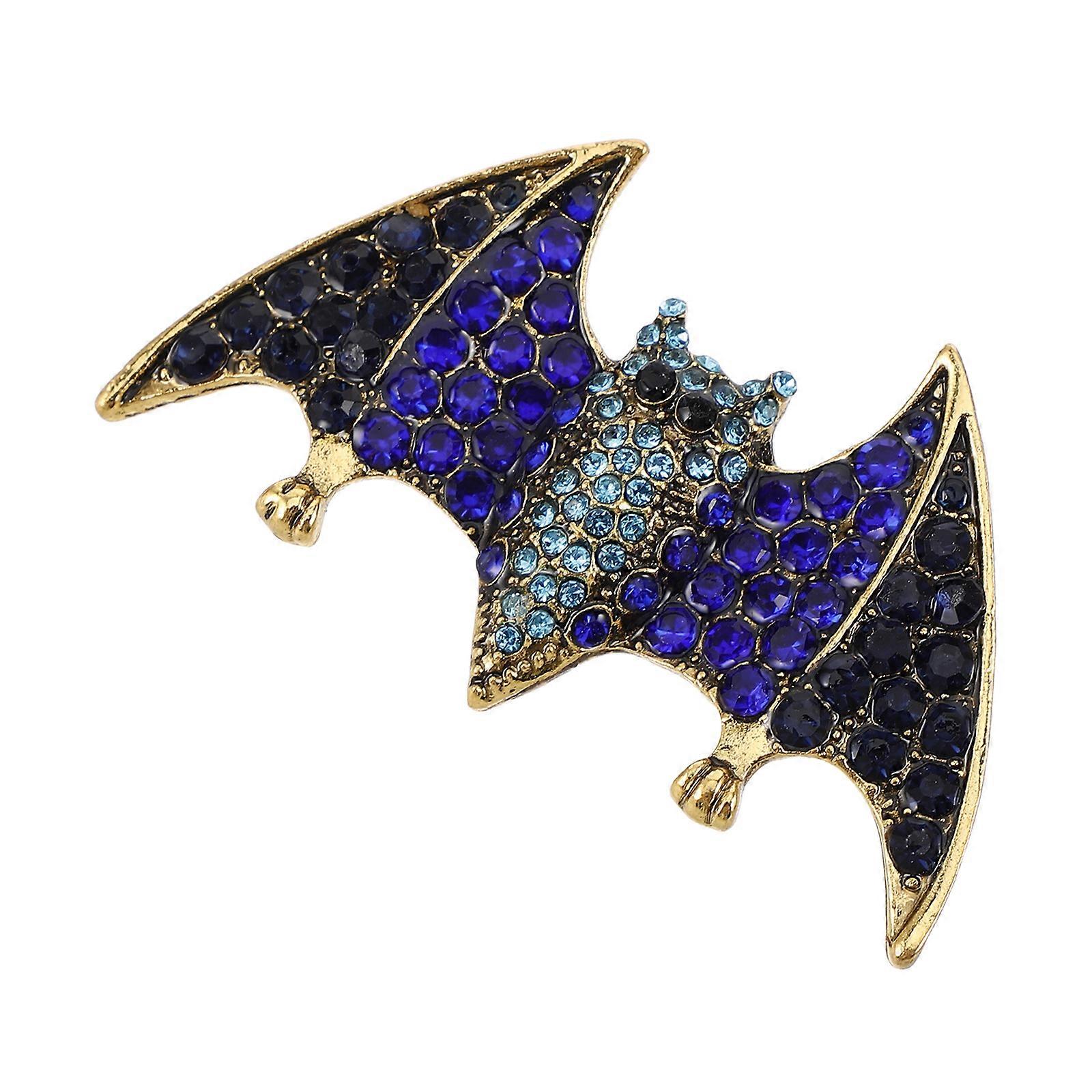 1PC Halloween Bat Shape Brooch with Rhinestone Breastpin for Women Girls Ladies Accessories