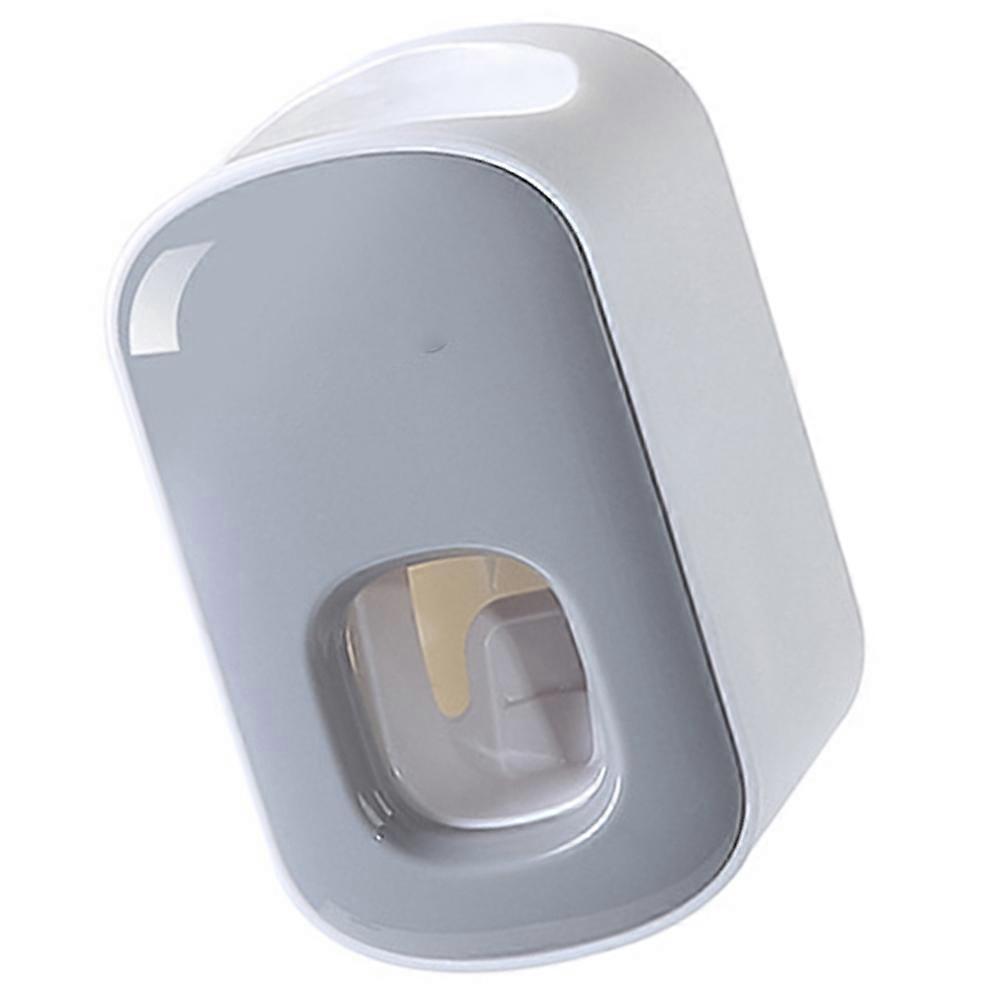Automatic Toothpaste Dispenser for Home Use Easy to Install and Adjust Grey ABS Material Fits Most