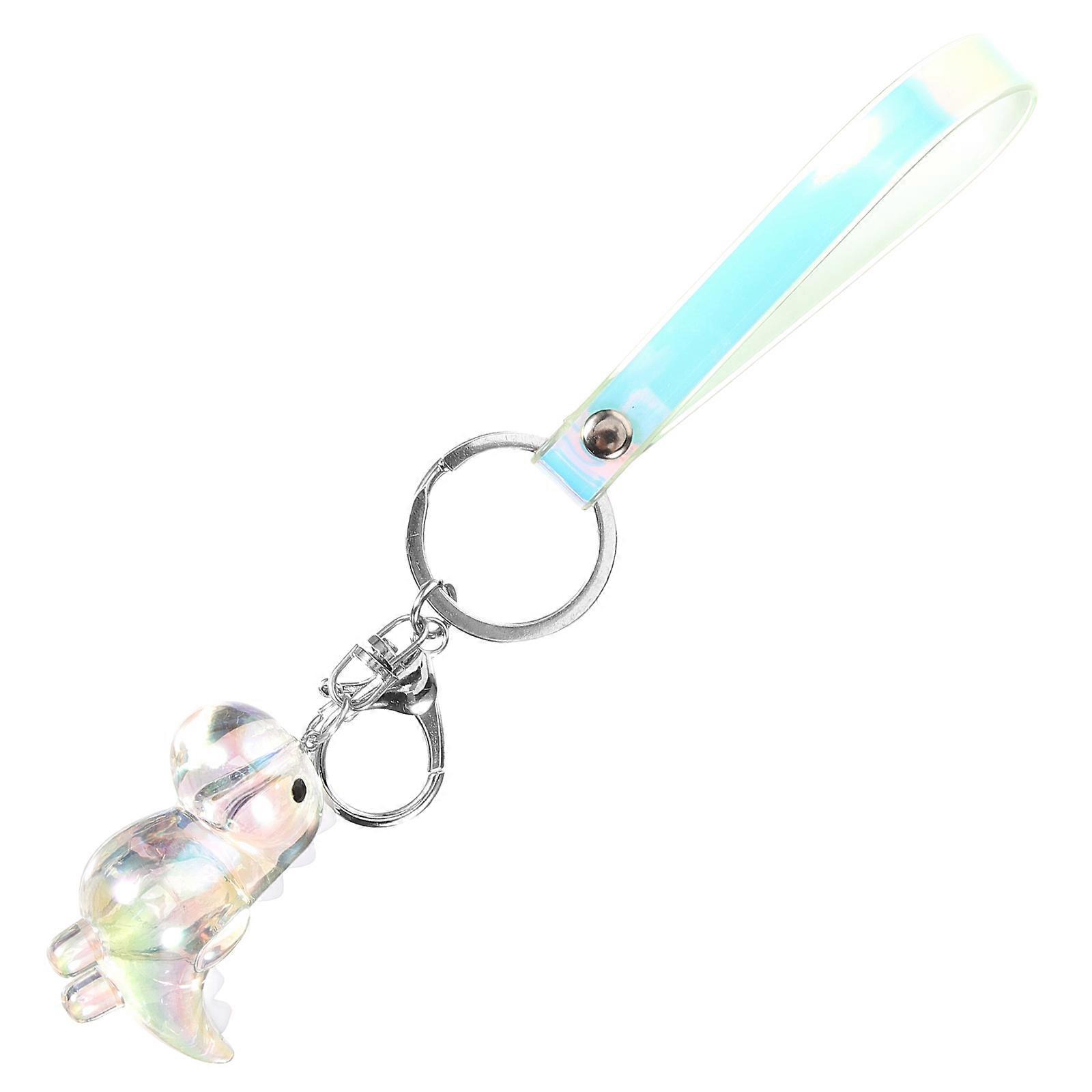 Acrylic Dinosaur Keychain Pendant – Lightweight, Durable Ornament for Bag, Backpack, or Key Ring – Compact Design for Teens