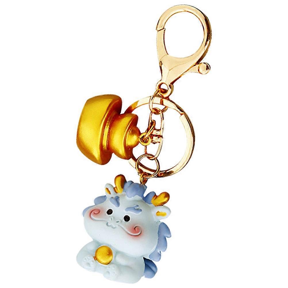 Dragon Keychain Crafted in Resin Multi Color for Decor and Gifts with Dragon Design