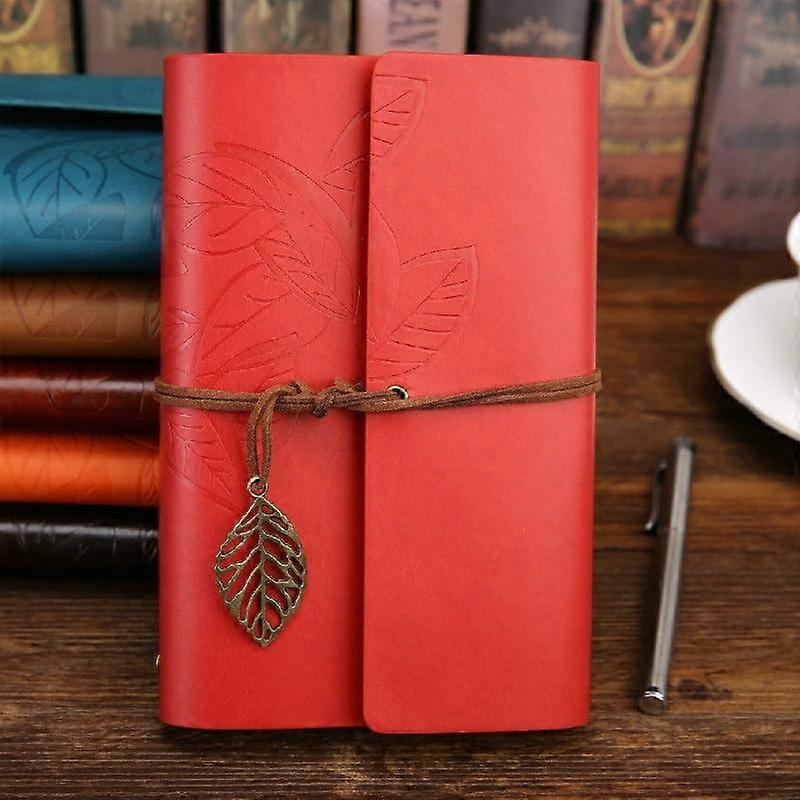 Diary Notebook Retro PU Leather Journal Diary Notepad for Travelers, Office & School Supplies, 3 Sizes Available