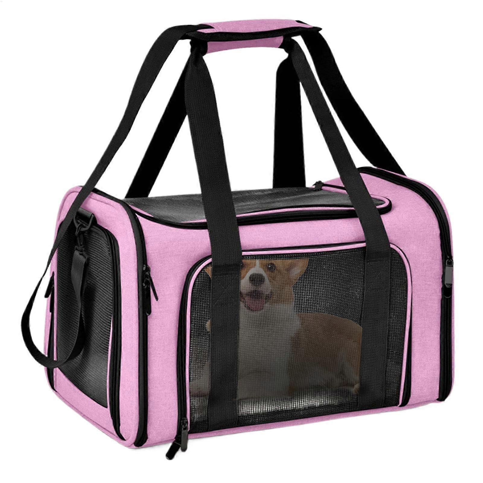 Foldable Cat Carrier Pink