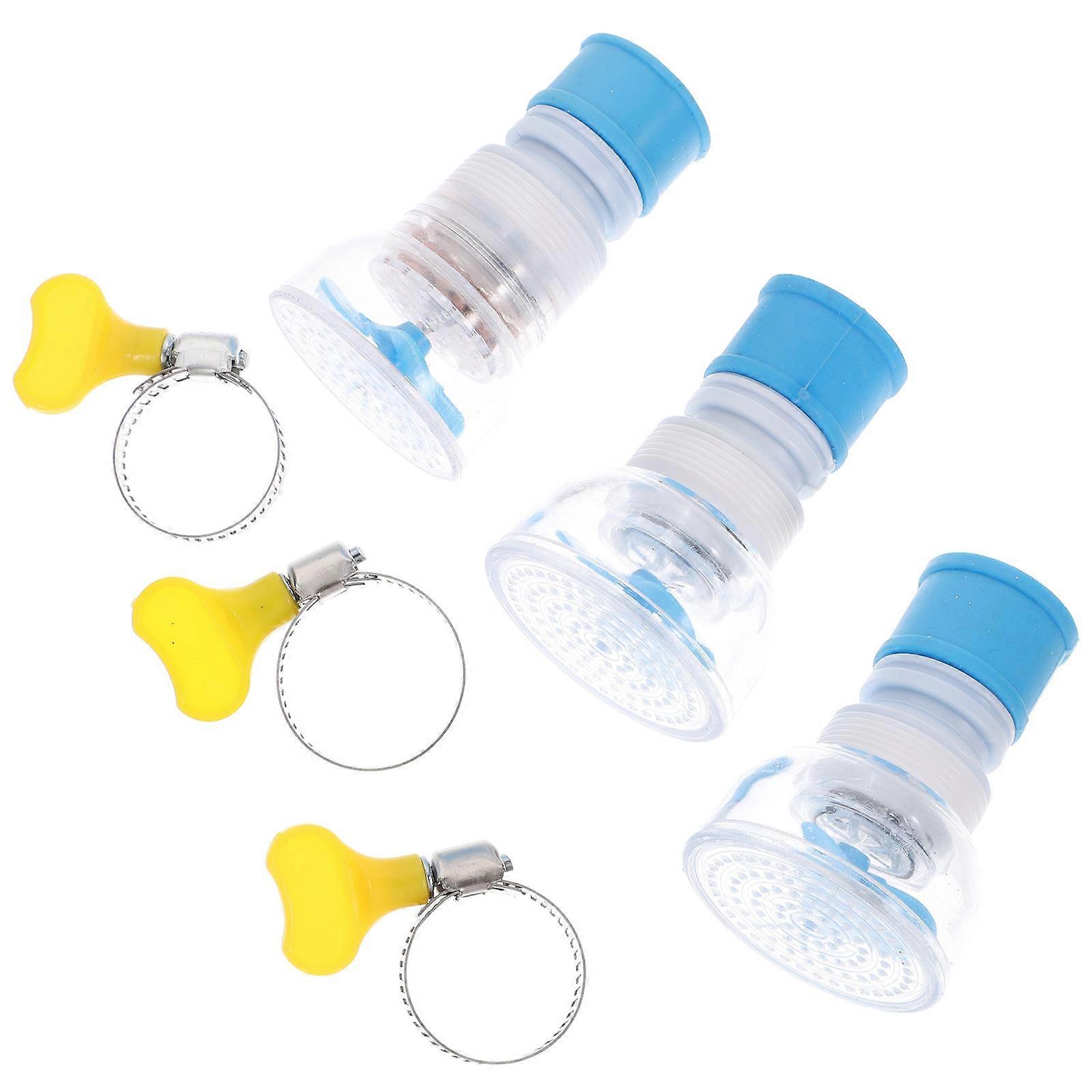 Water Purification Sink Sprayer Extender 360 Degree Rotation Prevent Water Splashing for Bathroom Use 3Pcs