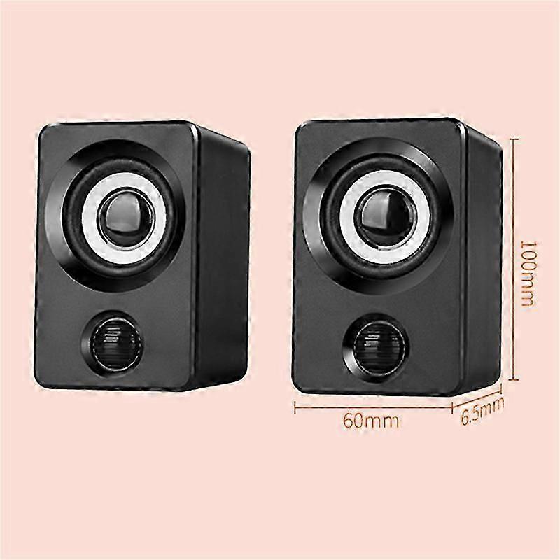 USB Mini Small Speaker Computer Audio Stereo Subwoofer Speaker Home Wired Desktop Speaker for Laptop