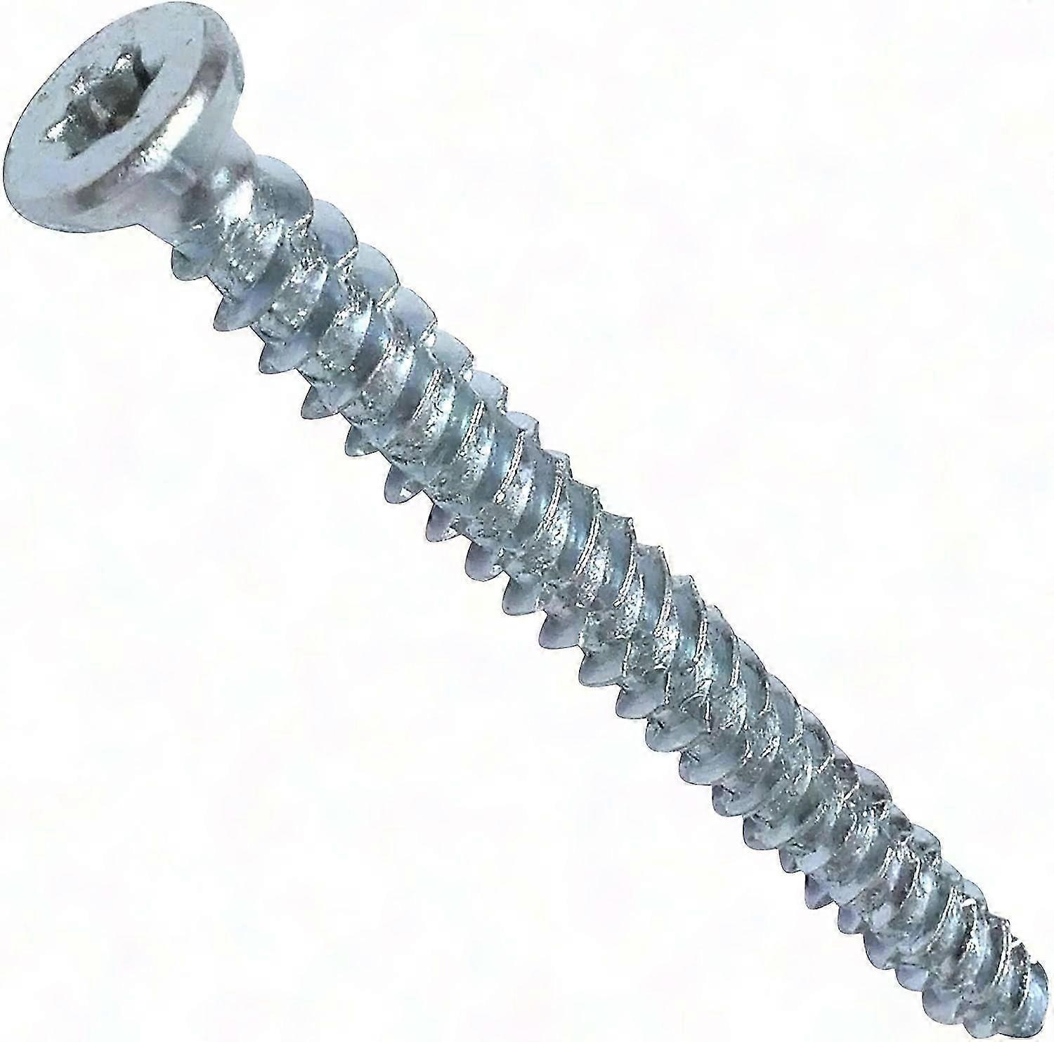100 Concrete Anchoring Screws 7.5x82mm T30 Star Recess - Direct Fixing No Dowel Needed