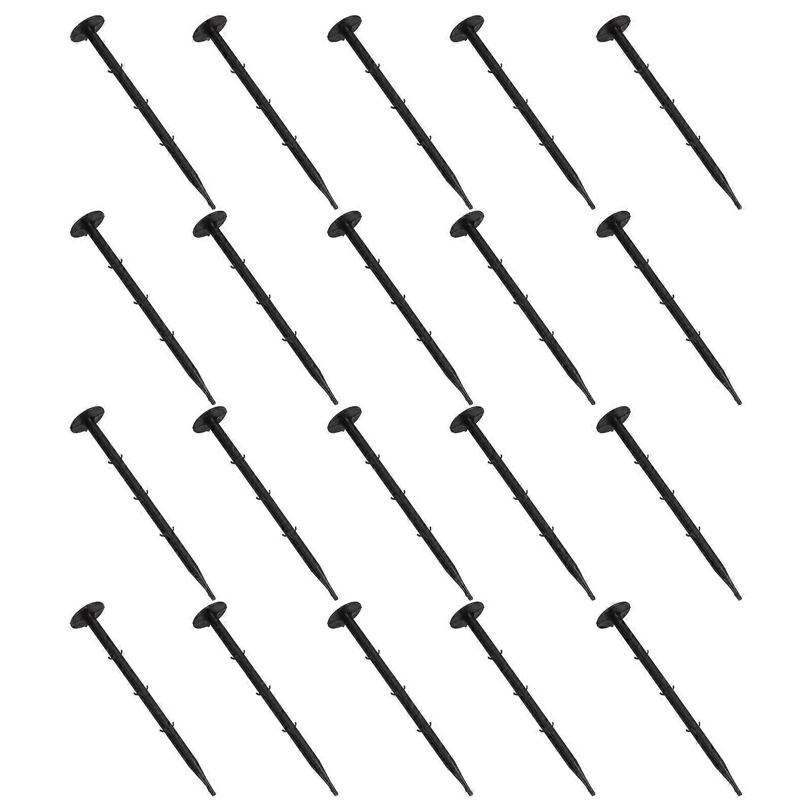 Plastic Ground Stakes 100Pcs Garden Anchoring Stakes For Grassland 19X3.30X3.30CM Supporting Sturdy