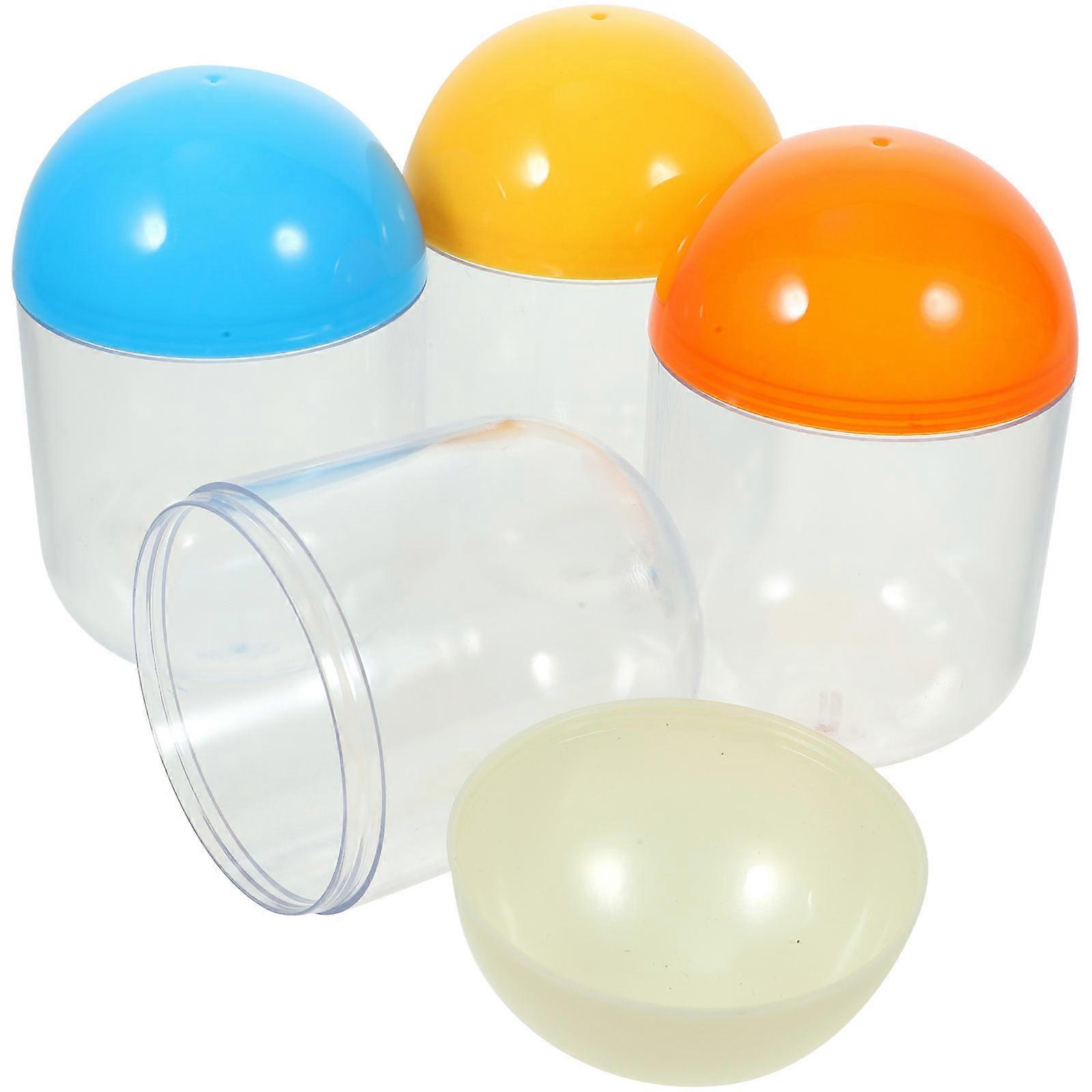 Capsules Shaped Candy Storage Boxes for Easter Party Gifts and Toys Storage in Assorted Color 4pcs