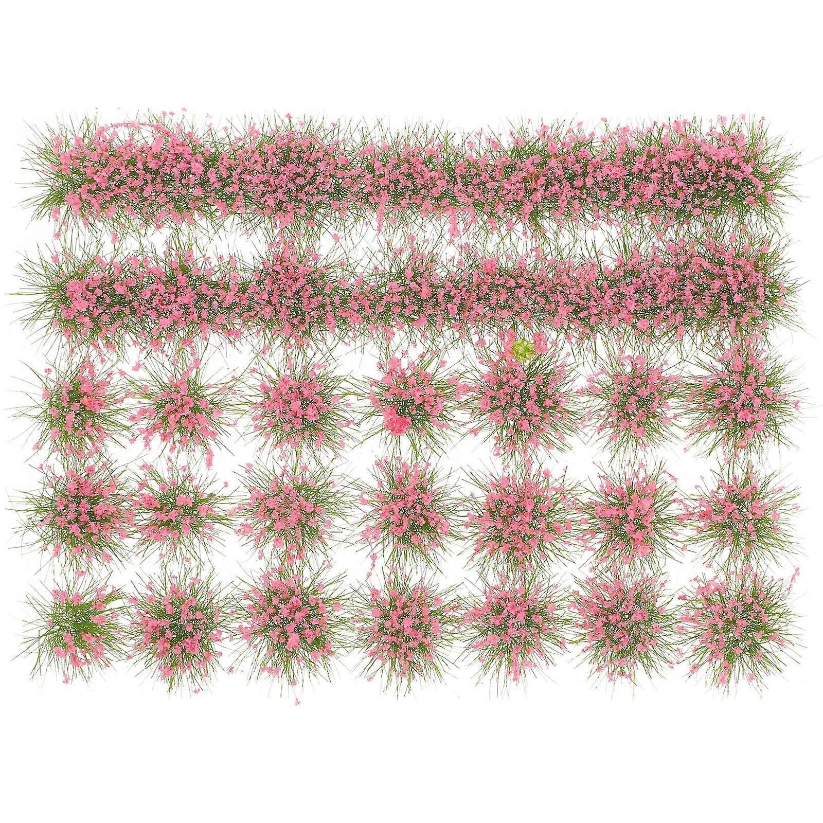 Pink Realistic Plastic Miniature Model Trees for Diorama Crafts and Train Scenery 23pcs