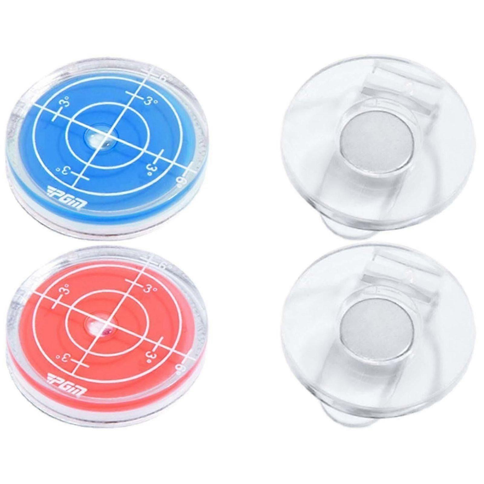 Golf Level Golf Hat Clip Putt Golf Ball Round Bubble Level