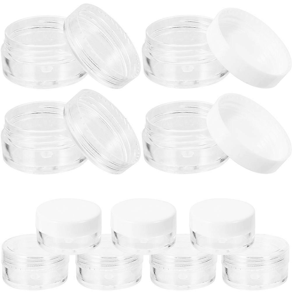 Cute Rose Lid Empty Plastic Jars for Cream Storage with Good Seal Effect 24 Pieces