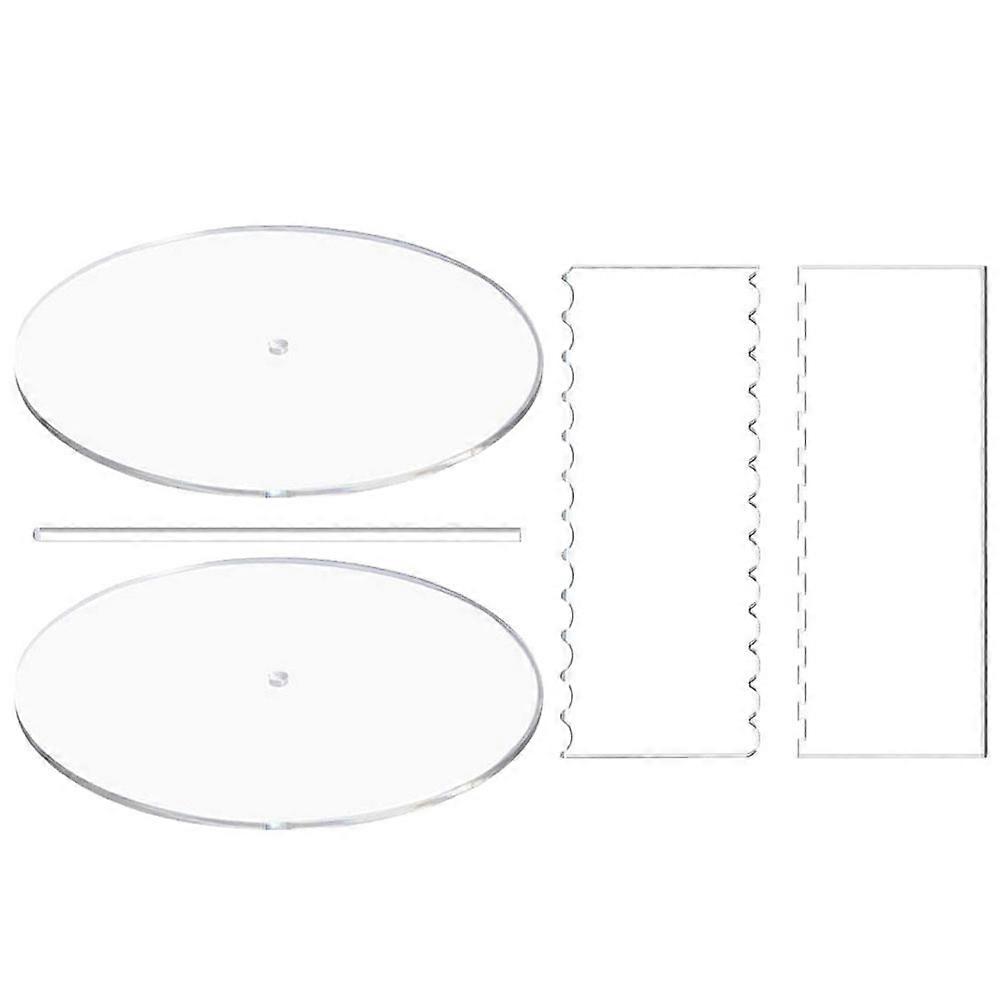 Transparent Acrylic Cake Board for Baking and Storing Cakes and Pastries Ideal for Home or Professional Use